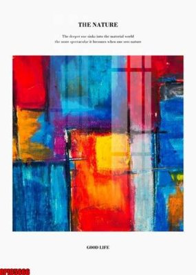 File tranh file tranh bộ decor in treo tường tráng gương OPIC5666 (gốc) in film