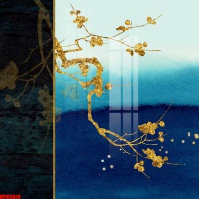 File tranh trang trí file tranh bộ decor in treo tường tráng gương OPIC5819 (file gốc)