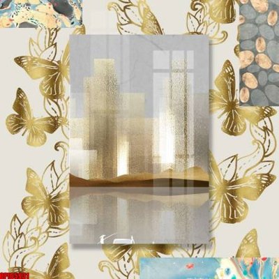 File gốc file tranh bộ decor in treo tường tráng gương OPIC5931 (PNG) nền trong suốt