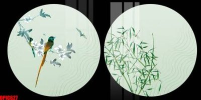 File in ấn file tranh bộ decor in treo tường tráng gương OPIC627 (bản gốc) sắc nét