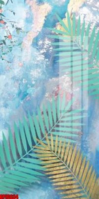 File gốc file tranh bộ decor in treo tường tráng gương OPIC634 (in lụa) tranh mã đáo