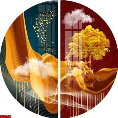 File gốc file tranh bộ decor in treo tường tráng gương OPIC642 (dành cho quảng cáo)