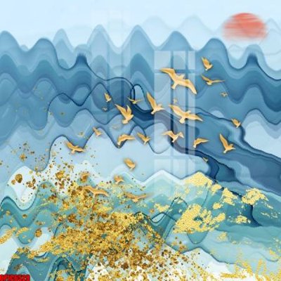 File PSD file tranh bộ decor in treo tường tráng gương OPIC6529 (nguyên gốc) chất lượng cao