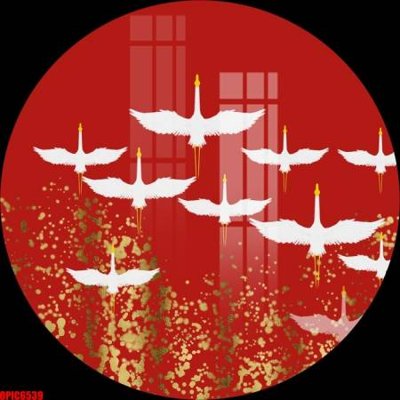 File tranh PSD file tranh bộ decor in treo tường tráng gương OPIC6539 chất lượng cao