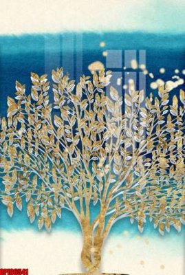 File tranh file tranh bộ decor in treo tường tráng gương OPIC6541 (file gốc) chuẩn màu in