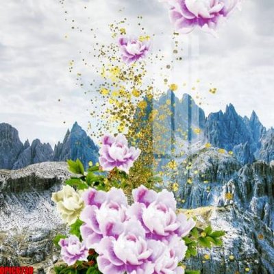 File ảnh gốc file tranh bộ decor in treo tường tráng gương OPIC6730 (chuyên in mica)