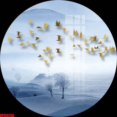 File gốc file tranh bộ decor in treo tường tráng gương OPIC6736 (PSD/TIFF) độ phân giải cao