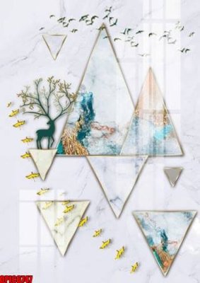Tải file file tranh bộ decor in treo tường tráng gương OPIC6747 (gốc) làm tranh trang trí