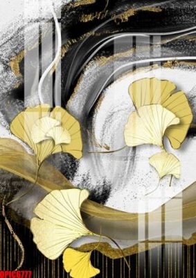 File gốc file tranh bộ decor in treo tường tráng gương OPIC6777 (in lụa) hoa văn cổ điển