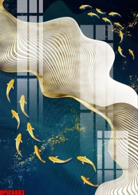 Download file gốc file tranh bộ decor in treo tường tráng gương OPIC6883 (in mica) 3D