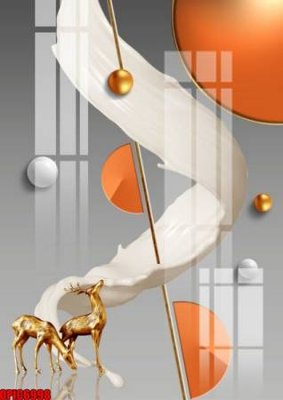 Cung cấp file tranh gốc file tranh bộ decor in treo tường tráng gương OPIC6998 độc quyền