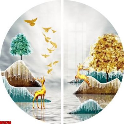 File gốc file tranh bộ decor in treo tường tráng gương OPIC700 (cho in UV) siêu nét