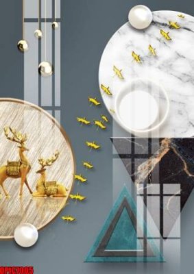 File gốc file tranh bộ decor in treo tường tráng gương OPIC7005 (PNG) trong suốt (transparent)