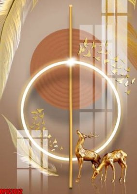 File in ấn file tranh bộ decor in treo tường tráng gương OPIC7012 (bản gốc) từ file gốc