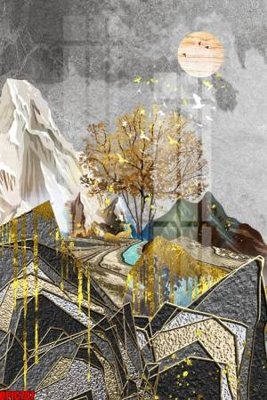 File in trần file tranh bộ decor in treo tường tráng gương OPIC707 (file gốc) phong thủy