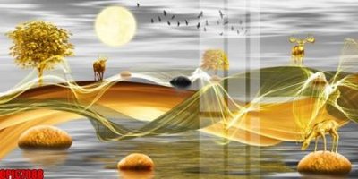 File gốc file tranh bộ decor in treo tường tráng gương OPIC7088 (ảnh rõ nét) để in