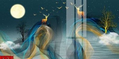 File in trần file tranh bộ decor in treo tường tráng gương OPIC7101 (file gốc) chủ đề vũ trụ