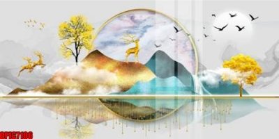 File in mica file tranh bộ decor in treo tường tráng gương OPIC7106 (bản gốc) siêu trong