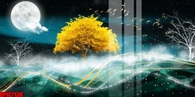 Cung cấp file tranh gốc file tranh bộ decor in treo tường tráng gương OPIC7130 độc quyền