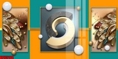 File PSD file tranh bộ decor in treo tường tráng gương OPIC7144 (gốc) nhiều lớp (multi-layer)