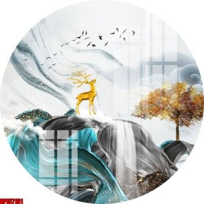 Download file ảnh gốc file tranh bộ decor in treo tường tráng gương OPIC7161 để in ấn