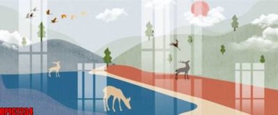 Tải file file tranh bộ decor in treo tường tráng gương OPIC7234 (gốc) làm tranh treo tường