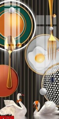 File in trần file tranh bộ decor in treo tường tráng gương OPIC7246 (bản gốc) bầu trời