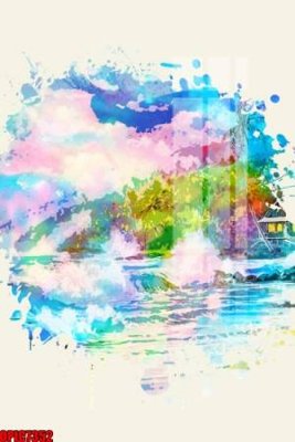 File gốc file tranh bộ decor in treo tường tráng gương OPIC7352 (in ấn) màu sắc trung thực