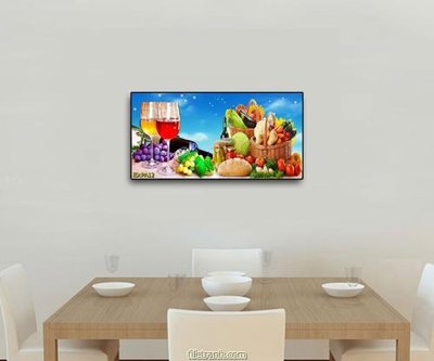 File tranh gốc in trần nhà File tranh phòng ăn PA12 3D