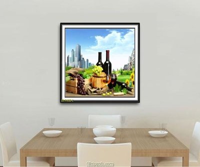 File PSD File tranh phòng ăn PA98 (bản gốc) cho nhà in