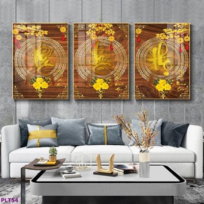 File in lụa File tranh thư pháp phúc lộc thọ PLT54 (phong cảnh) File tranh thư pháp phúc lộc thọ PLT54