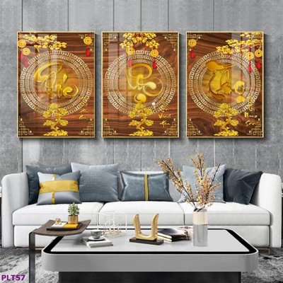 File gốc File tranh thư pháp phúc lộc thọ PLT57 (ảnh chi tiết) để in lụa