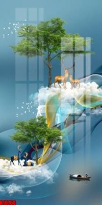 File in trần file tranh in treo tường file decor tổng hợp R10768 (bản gốc) hoa văn