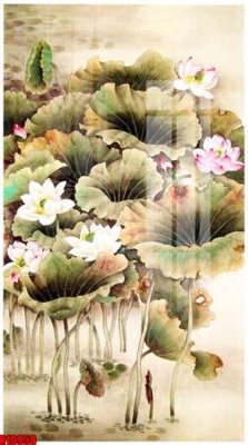 File gốc file tranh in treo tường file decor tổng hợp R10958 (in lụa) tranh mã đáo