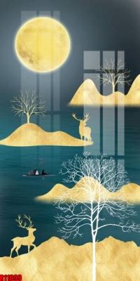 File gốc file tranh in treo tường file decor tổng hợp R11099 (in mica) làm bảng hiệu