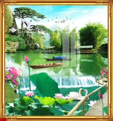 File in trần file tranh in treo tường file decor tổng hợp R156 (bản gốc) 5D