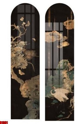 Download file gốc file tranh in treo tường file decor tổng hợp R1991 (in lụa) hoa lá