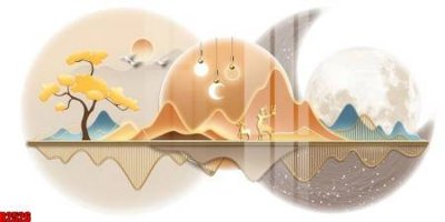 File tranh gốc file tranh in treo tường file decor tổng hợp R2526 (bản quyền) file PSD