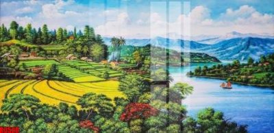 File in mica file tranh in treo tường file decor tổng hợp R3520 (bản gốc) làm vách ngăn