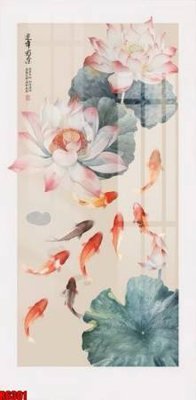 Tải file file tranh in treo tường file decor tổng hợp R6301 (PSD) cho in tranh kính