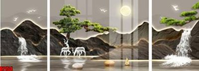 File gốc in ấn file tranh in treo tường file decor tổng hợp R7154 độ phân giải cao