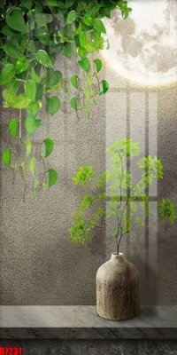 File gốc file tranh in treo tường file decor tổng hợp R7231 (in lụa) tranh mã đáo