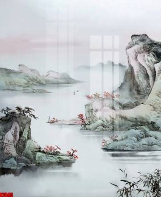 File gốc file tranh in treo tường file decor tổng hợp R7945 (phong cách) cổ điển