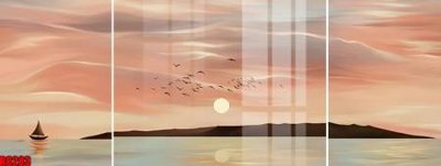 File gốc file tranh in treo tường file decor tổng hợp R8283 (in tráng gương) sang trọng