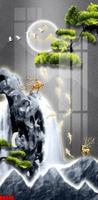 File PSD file tranh in treo tường file decor tổng hợp R8449 (gốc) cho in quảng cáo