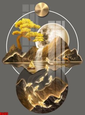 File PSD file tranh in treo tường file decor tổng hợp R8489 (chất lượng in ấn)