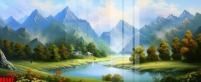 File PSD file tranh in treo tường file decor tổng hợp R8581 (bản gốc) cho nhà in