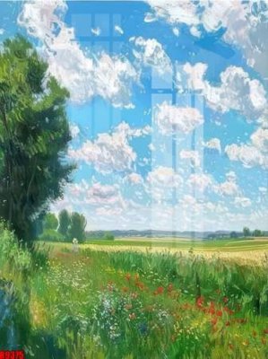 File gốc file tranh in treo tường file decor tổng hợp R9375 (in lụa) tranh mã đáo