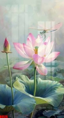 File tranh file tranh in treo tường file decor tổng hợp R9576 (bản gốc) in lụa 3D