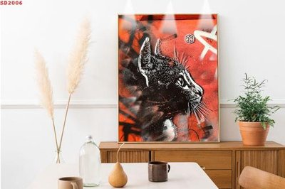 File tranh File tranh hiện đại Sơn Dầu SD2006 (bản gốc) in lụa 5D